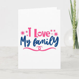 Carte J'aime ma famille