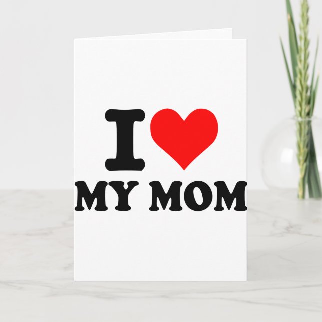 Carte J'aime ma mère (Devant)