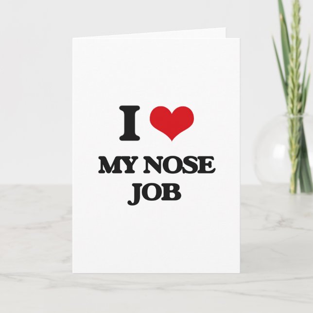 Carte J'aime ma rhinoplastie (Devant)