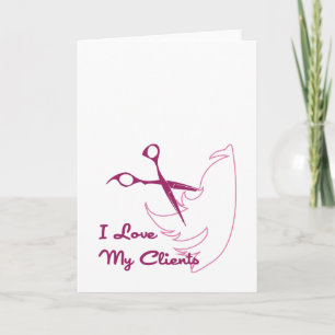 Carte J'aime mes clients