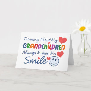 Carte J'Aime Mes Petits-Enfants Salutation