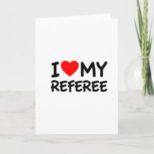 Carte J'aime mon arbitre