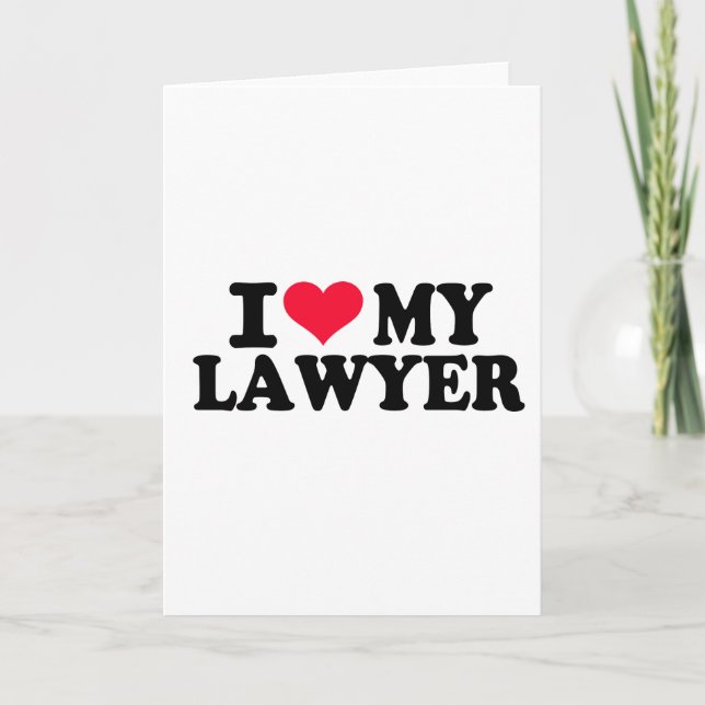 Carte J'aime mon avocat (Devant)