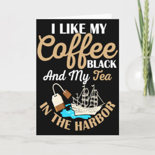 Carte J'aime Mon Café Noir Professeur D'Histoire T S