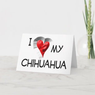 Carte J'Aime Mon Chihuahua