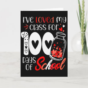Carte J'aime mon Cl pour 100 jours d'école Enseignant Sa