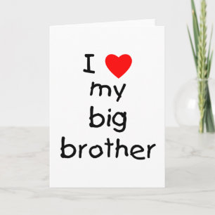 Carte J'Aime Mon Grand Frère