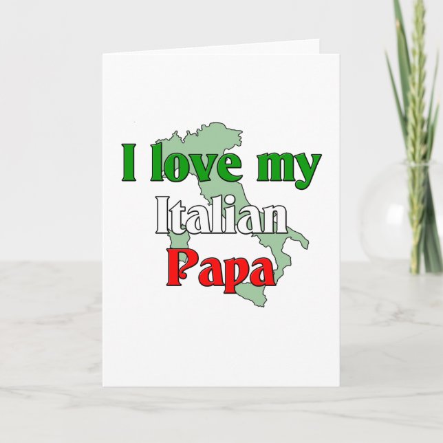 Carte J'aime mon papa (Devant)