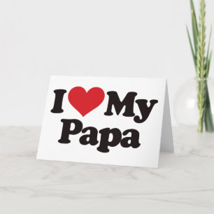 Carte J'aime mon papa