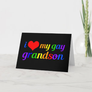 Carte J'Aime Mon Petit-Fils Gay