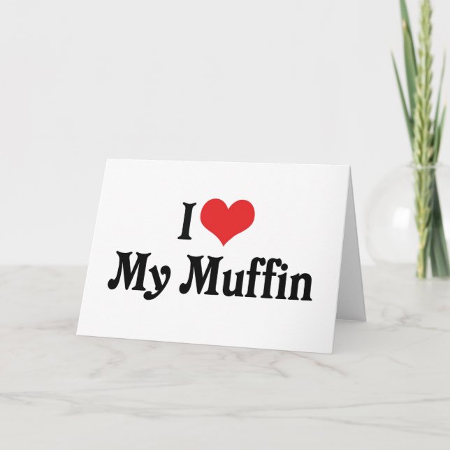 Carte J'aime mon petit pain (Devant)