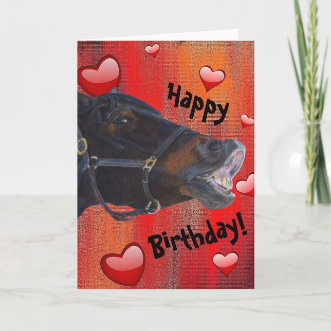 Carte J'Aime Mon Poney ! Cute Equestrian (Devant)
