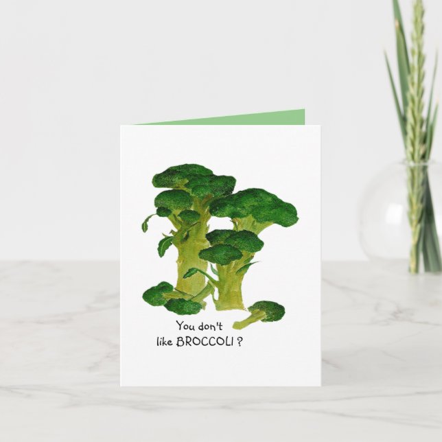 Carte J'aime ou pas Broccoli (Devant)