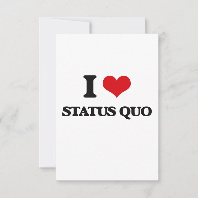 Carte J'aime Status Quo (Devant)