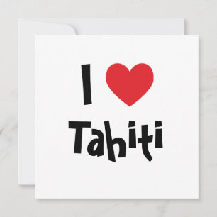 Carte J'aime Tahiti