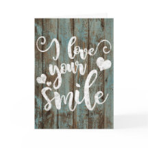 J'Aime Votre Sourire Typographie Rustique Chalk Bo