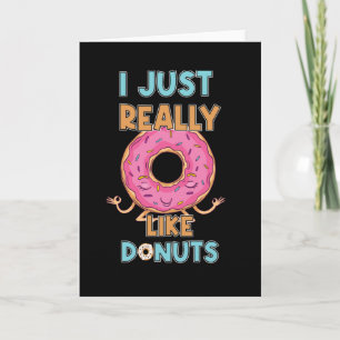 Carte J'Aime Vraiment Les Donuts