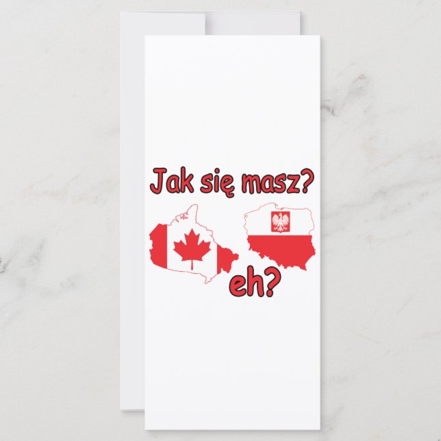 Carte Jak Sie Masz ? (Devant)