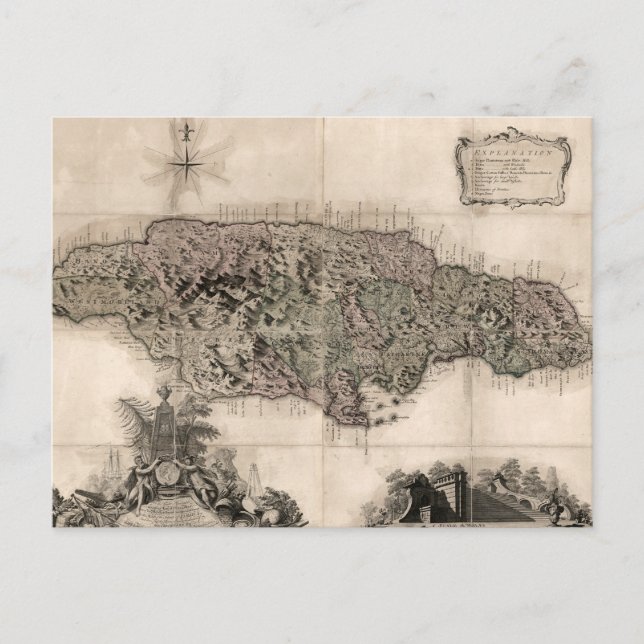 CARTE : JAMAICA, 1763 (Devant)