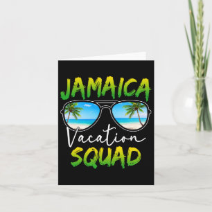 Carte Jamaica Vacation Squad 2025 Famille du groupe de j