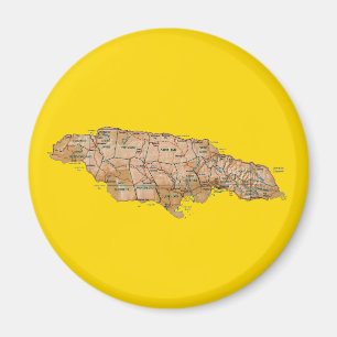 Carte Jamaïque Magnet
