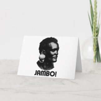 Carte JAMBO ! Salutation swahili
