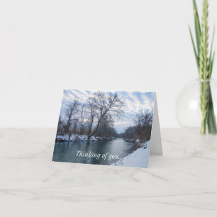 Carte James River Winter Penser De Vous