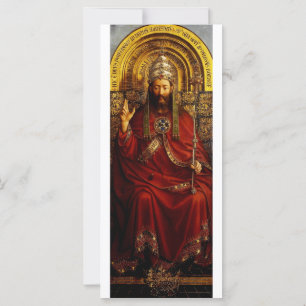 Carte Jan van Eyck Dieu le Père sur un Trône Beaux-Arts