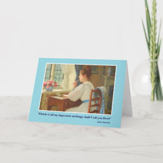 Carte Jane Austen Letter Card