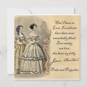 Carte Jane Austen : Vanity