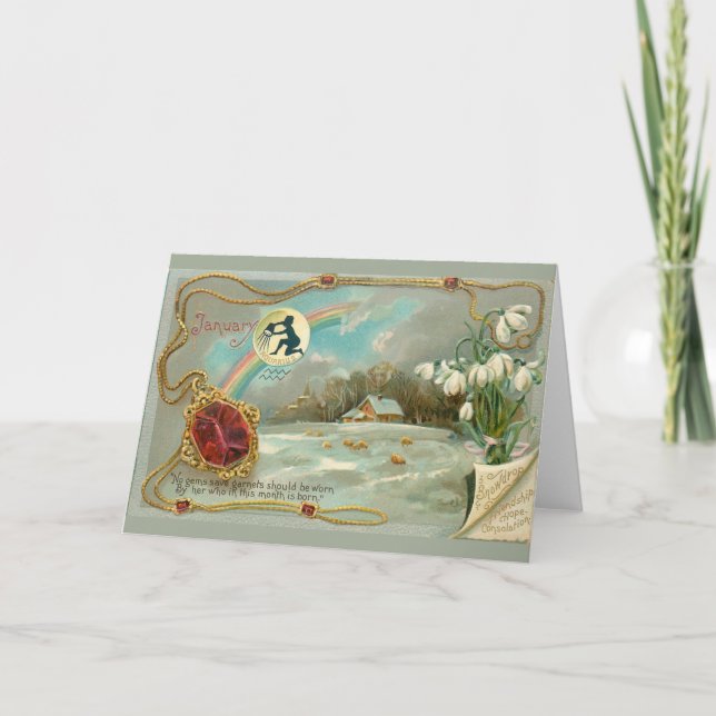 Carte Janvier Anniversaire (Devant)