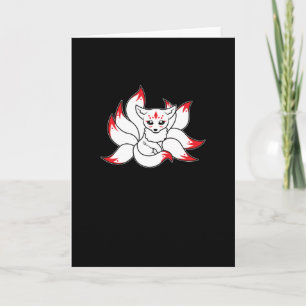 Carte Japonais Fox mignonne Anime Kitsune Kawaii Kami In
