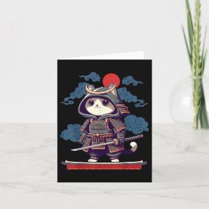 Carte Japonais Samurai Chat Tattoo Kawaii Ninja Chat Ani