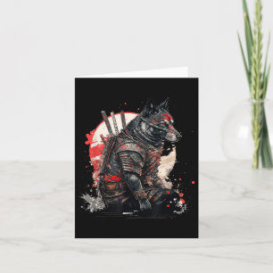 Carte Japonais Samurai Ninja Chien Kawaii Tattoo Graphiq