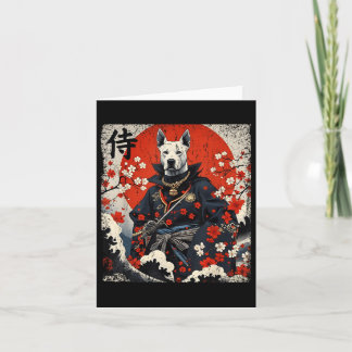 Carte Japonais Samurai Pitbull Tattoo Kawaii Ukiyo-e Nin