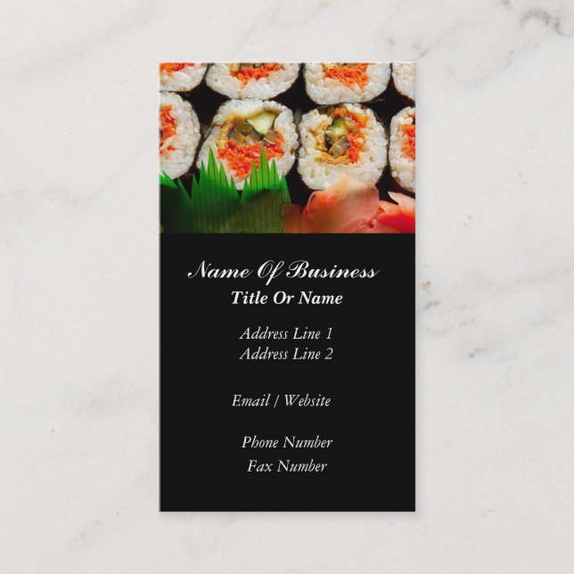Carte japonaise de restauration (Devant)