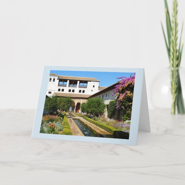 Carte Jardin à Alhambra (Devant)