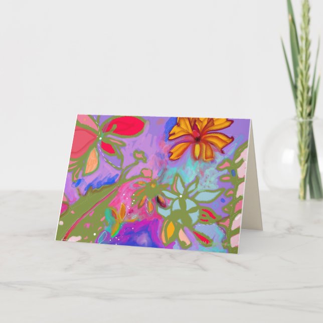 Carte Jardin Abstrait (Devant)
