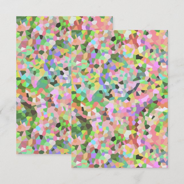 Carte Jardin Abstrait Kalidoscope (Devant / Derrière)