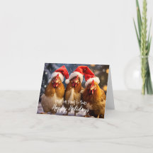 Jardin amusant poulets Noël Joyeux jours fériés