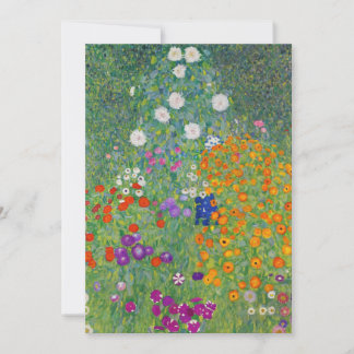 Carte Jardin aux fleurs Gustav Klimt Art Vintage Art Nou