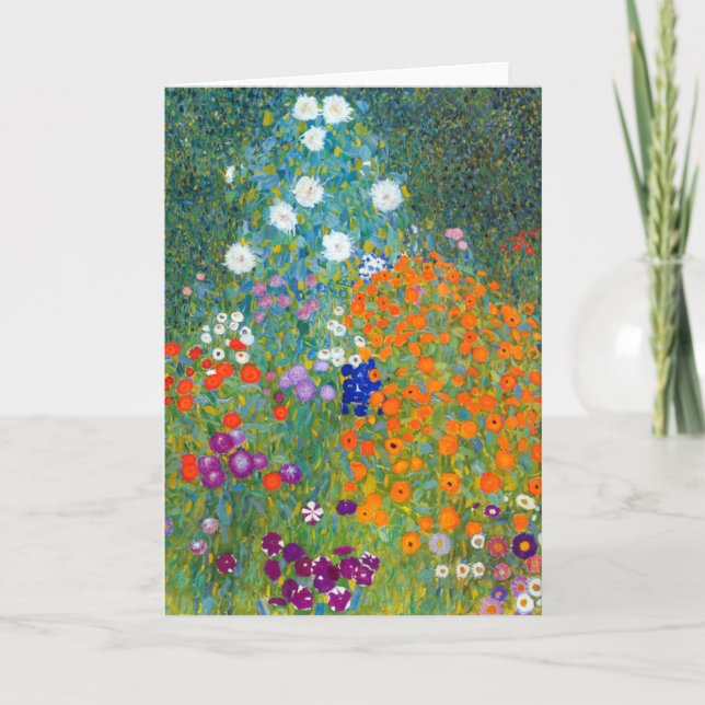 Carte Jardin d'agrément, Gustav Klimt (Devant)