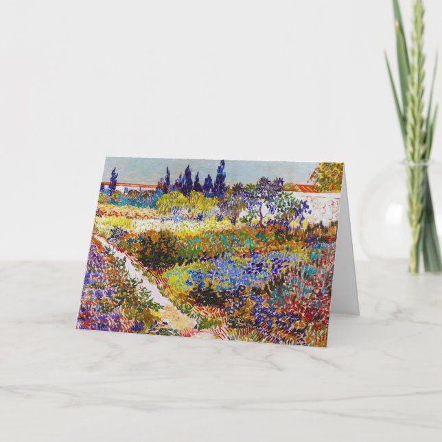 Carte Jardin d'Arles, Van Gogh (Devant)