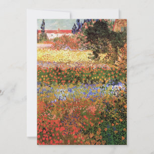 Carte Jardin de fleurs par Vincent van Gogh