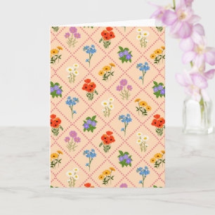Carte Jardin de Harlequin aux Fleurs Sauvages