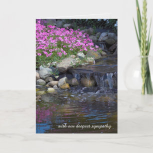 Carte jardin de roche avec cascades sympathie