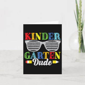 Carte Jardin D'Enfants Dude Funny Premier Jour Retour À