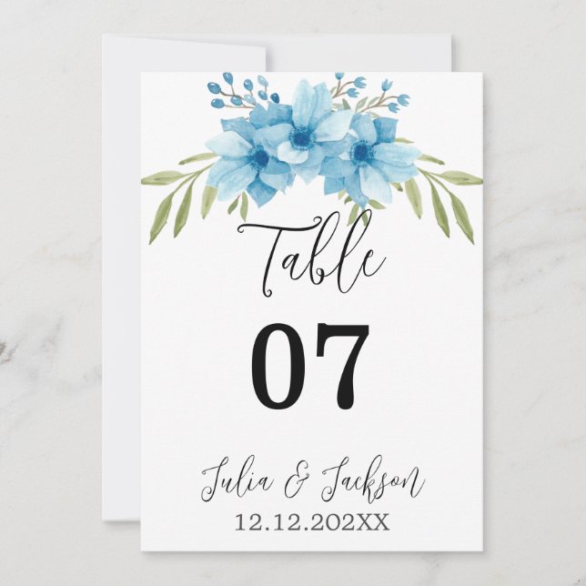 Carte Jardin d'été Aquarelle Mariage floral (Devant)