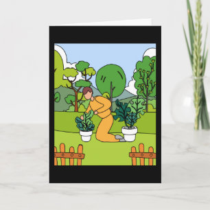 Carte Jardin du jardinier du hall Retro