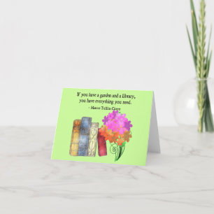 CARTE JARDIN ET BIBLIOTHÈQUE